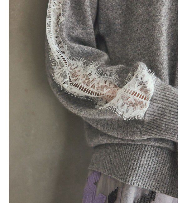 Grace Class「レーススリーブトップ」|ニット・セーター|