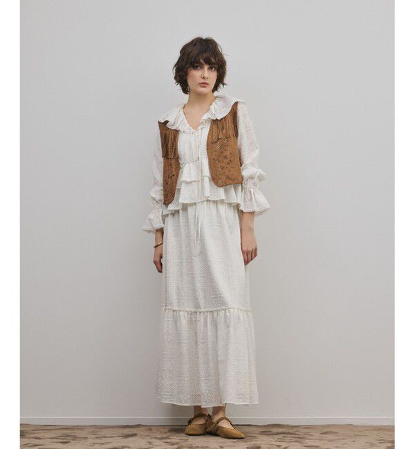 GRACE CONTINENTAL「フェイクスウェードジレ」|ベスト・ジレ|