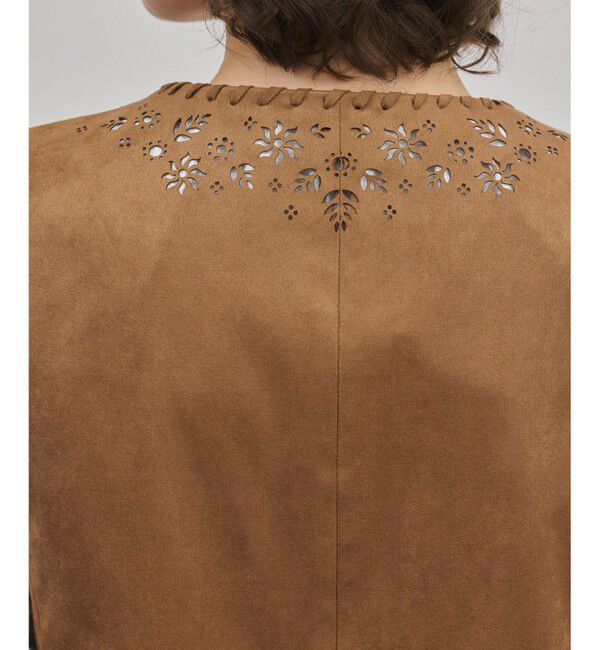 GRACE CONTINENTAL「フェイクスウェードジレ」|ベスト・ジレ|