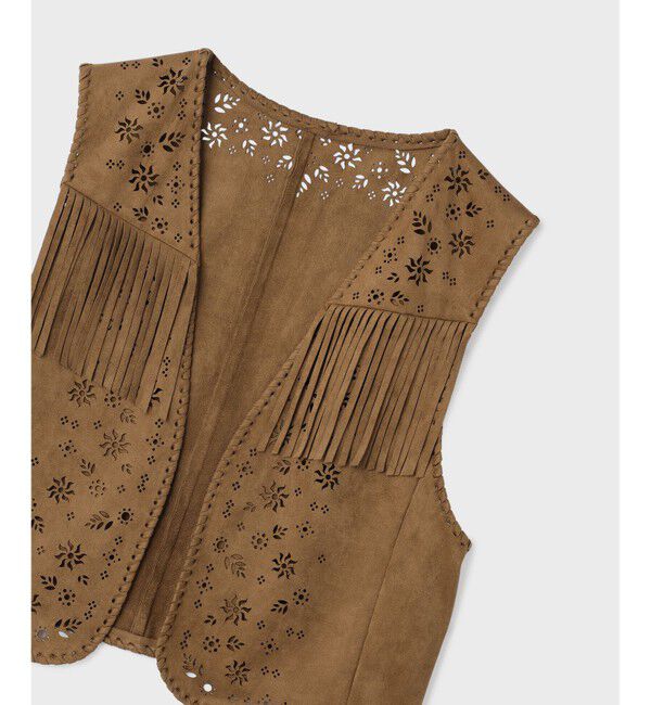 GRACE CONTINENTAL「フェイクスウェードジレ」|ベスト・ジレ|