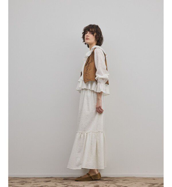 GRACE CONTINENTAL「フェイクスウェードジレ」|ベスト・ジレ|