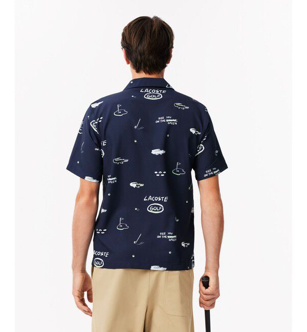 LACOSTE「ウルトラドライ オープンカラー総柄シャツ / 開襟シャツ」|シャツ・ブラウス|