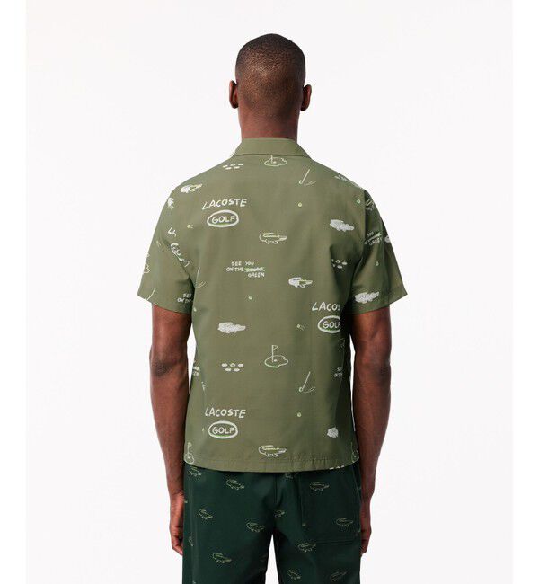 LACOSTE「ウルトラドライ オープンカラー総柄シャツ / 開襟シャツ」|シャツ・ブラウス|