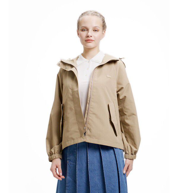 LACOSTE「インパーテッドプリーツ Aラインマウンテンパーカー」|その他|