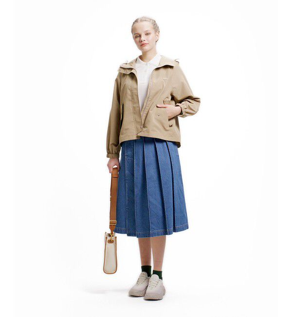 LACOSTE「インパーテッドプリーツ Aラインマウンテンパーカー」|その他|