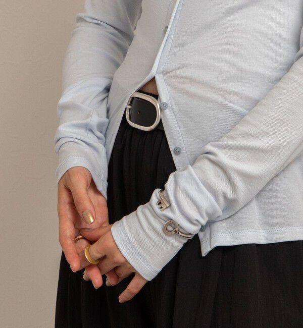 NOLLEY'S「【MAQWEL/マクウェル】リブクルーネックカーディガン」|カーディガン|