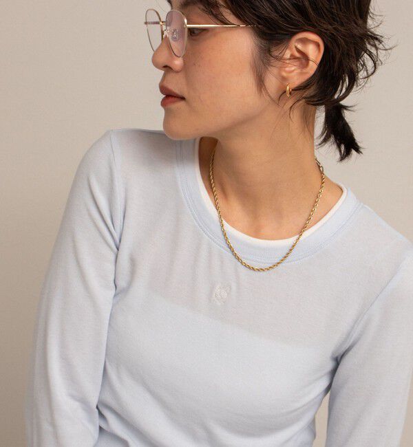 NOLLEY'S「【MAQWEL/マクウェル】レイヤードライクロンT」|Tシャツ・カットソー|サックス