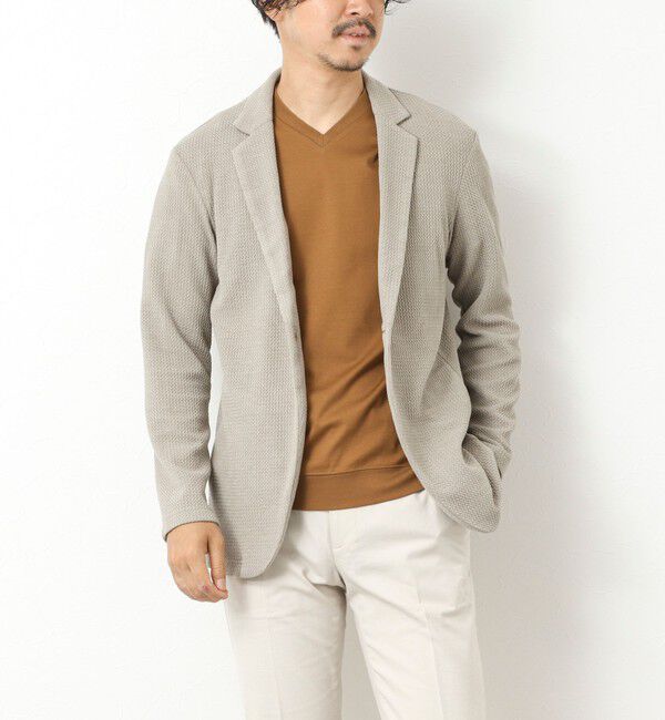 Stutostein「《ビジカジ対応》Relax Jogger Jersey ウォッシャブルテーラーCD」|カーディガン|