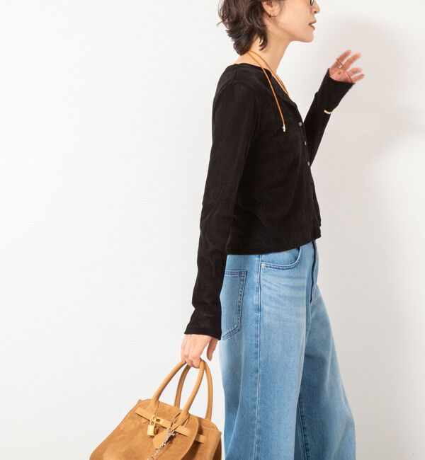 NOLLEY'S「フロッキーチュールカーディガン」|カーディガン|