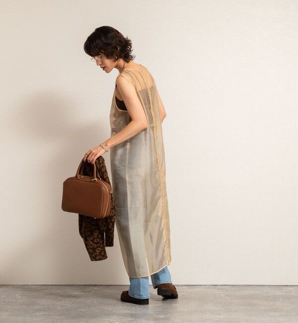 MAQWEL「【MAQWEL/マクウェル】ウォッシャブルオーガンジーワンピース」|ワンピース|