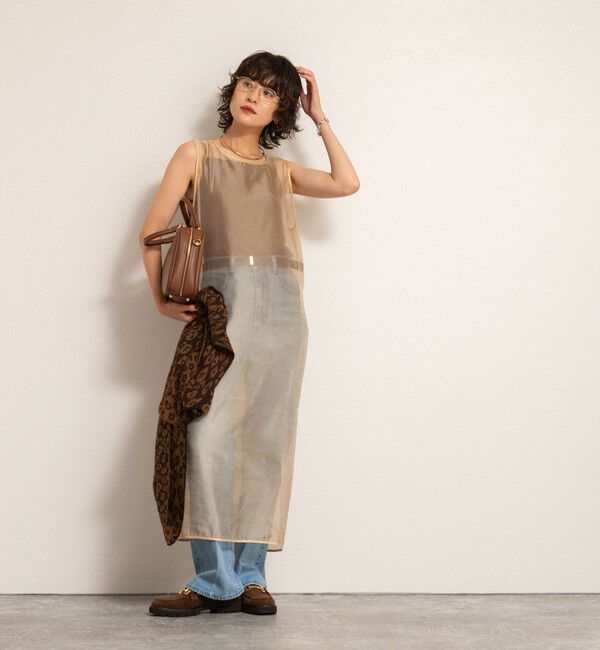 MAQWEL「【MAQWEL/マクウェル】ウォッシャブルオーガンジーワンピース」|ワンピース|