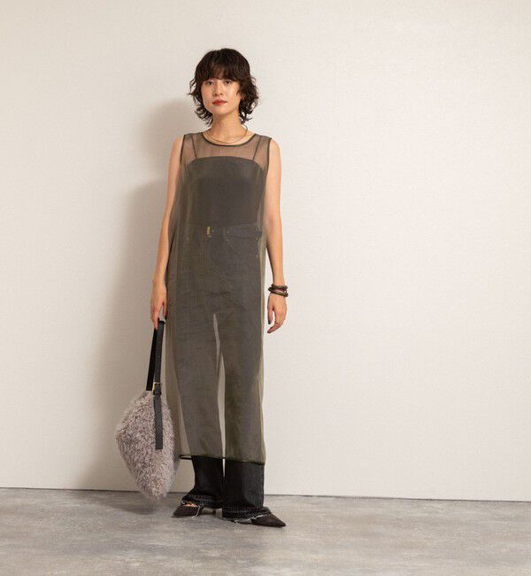 MAQWEL「【MAQWEL/マクウェル】ウォッシャブルオーガンジーワンピース」|ワンピース|