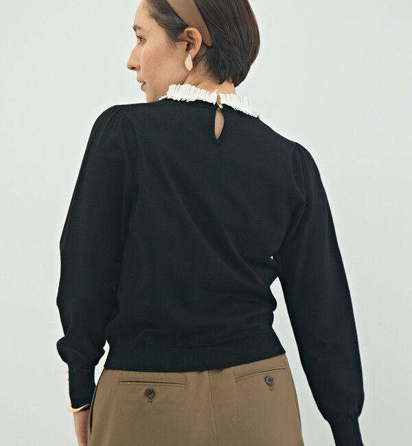 NOLLEY'S「プリーツ衿取り外しプルオーバーニット」|ニット・セーター|