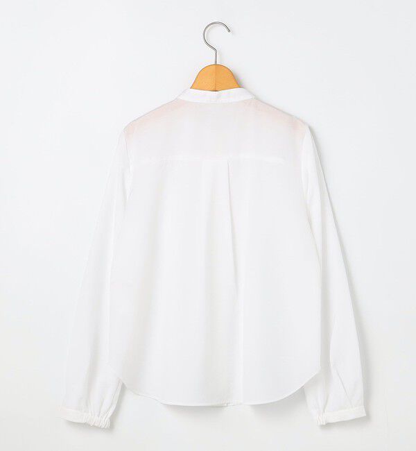 NOLLEY'S「ウォッシャブル前チュールフリルブラウス」|シャツ・ブラウス|