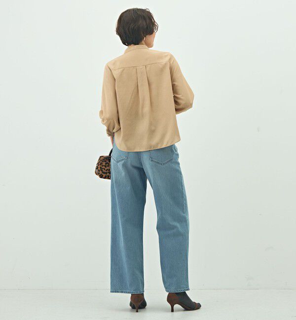 NOLLEY'S「ウォッシャブル前チュールフリルブラウス」|シャツ・ブラウス|