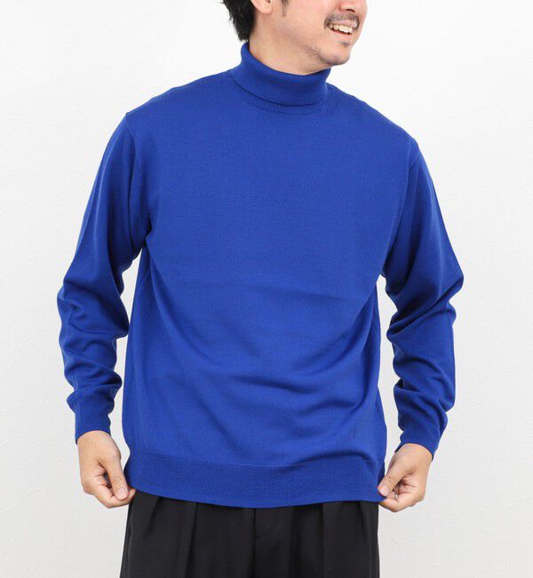 NOLLEY'S goodman「ウォッシャブル タートルネックニット 25AW」|ニット・セーター|ロイヤルブルー