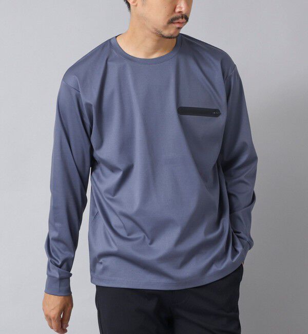 NOLLEY'S goodman「【ACTIVE SECT】《限定展開》シーリングポケットロンT 25AW」|Tシャツ・カットソー|グレイッシュブルー