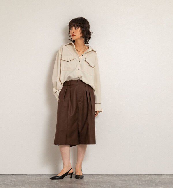 MAQWEL「【MAQWEL/マクウェル】パイピングシャツ」|シャツ・ブラウス|