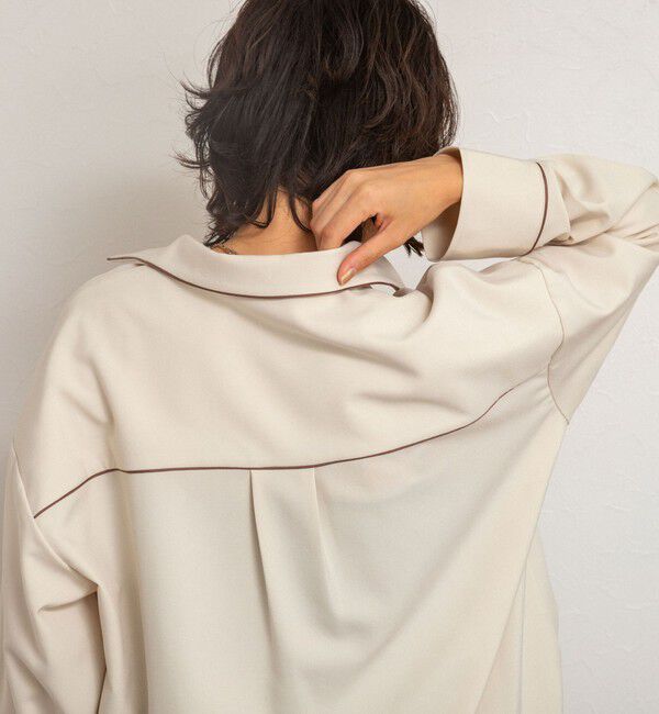 MAQWEL「【MAQWEL/マクウェル】パイピングシャツ」|シャツ・ブラウス|