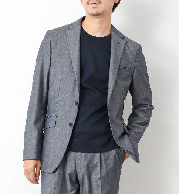 NOLLEY'S goodman「【ビジカジ/セットアップ対応】ACTIVE SETTER ウォッシャブル ストレッチジャケット 25AW」|テーラードジャケット|グレイッシュブルー