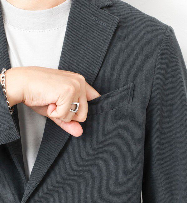 NOLLEY'S goodman「《ビジカジ/セットアップ対応》トリコットコーデュロイ ストレッチ イージーJK 25AW」|テーラードジャケット|
