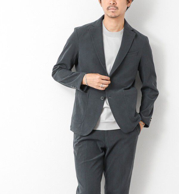 NOLLEY'S goodman「《ビジカジ/セットアップ対応》トリコットコーデュロイ ストレッチ イージーJK 25AW」|テーラードジャケット|