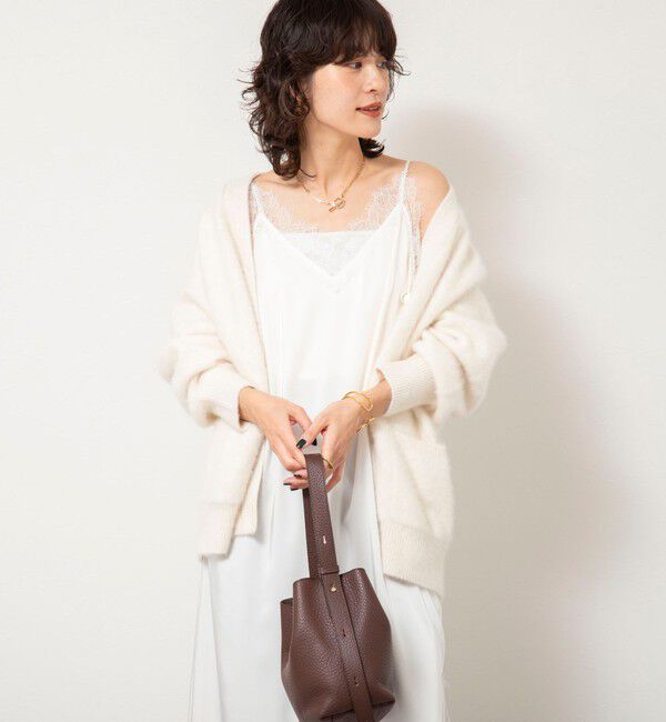 NOLLEY'S sophi「カシミヤ混ヘアリーVネックカーディガン」|カーディガン|