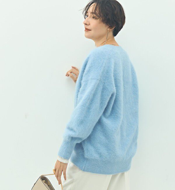 NOLLEY'S sophi「カシミヤ混ヘアリーVネックカーディガン」|カーディガン|