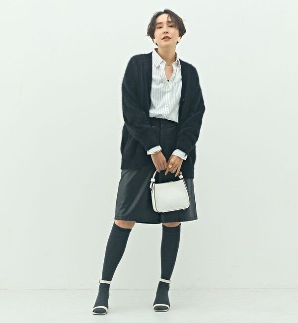 NOLLEY'S sophi「カシミヤ混ヘアリーVネックカーディガン」|カーディガン|