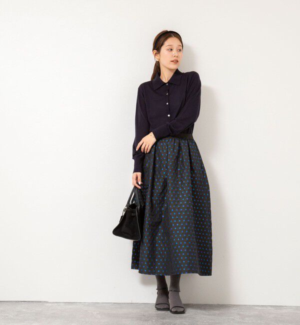 NOLLEY'S「《手洗い可能》16Gマレー襟付きカーディガン」|カーディガン|