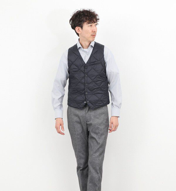NOLLEY'S goodman「【TAION/タイオン】SINGLE SNAP BUTTON DOWN GILET 25AW」|ダウンベスト・ベスト|
