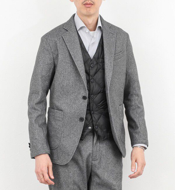 NOLLEY'S goodman「【TAION/タイオン】SINGLE SNAP BUTTON DOWN GILET 25AW」|ダウンベスト・ベスト|