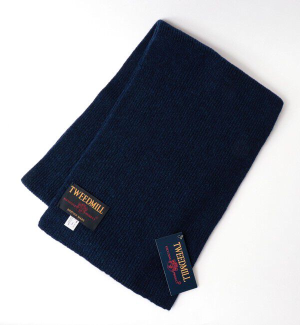 NOLLEY'S goodman「【TWEEDMILL/ツイードミル】別注ウールリブマフラー25」|マフラー|ブルー