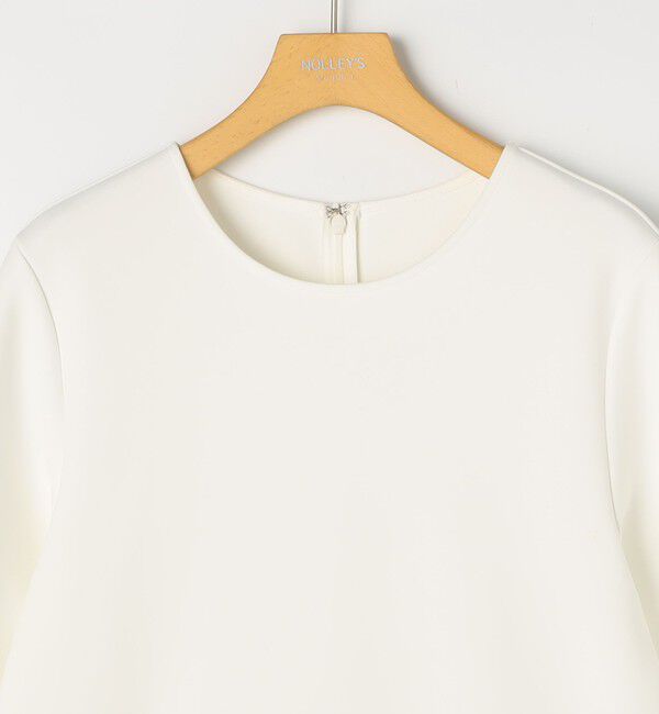 NOLLEY'S sophi「《セットアップ対応》ウォッシャブルダンボール&times;オーガンジーペプラムプルオーバー」|Tシャツ・カットソー|