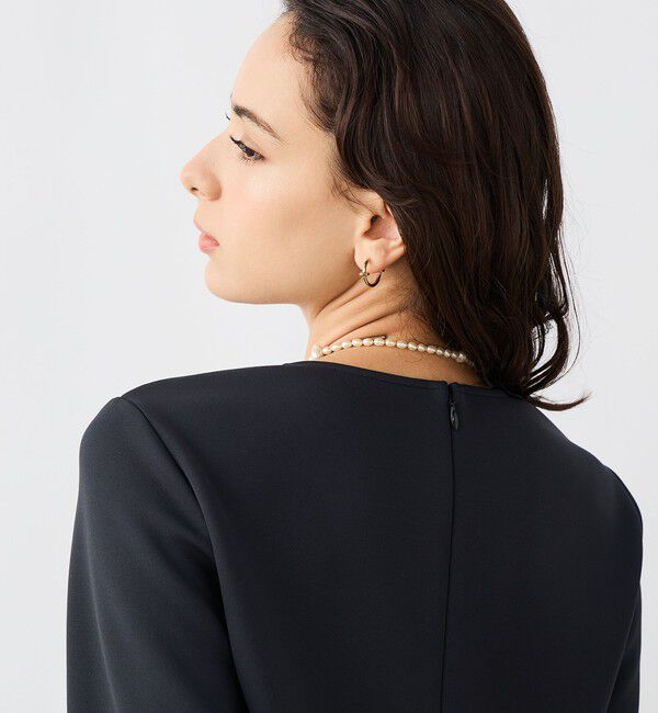 NOLLEY'S sophi「《セットアップ対応》ウォッシャブルダンボール&times;オーガンジーペプラムプルオーバー」|Tシャツ・カットソー|