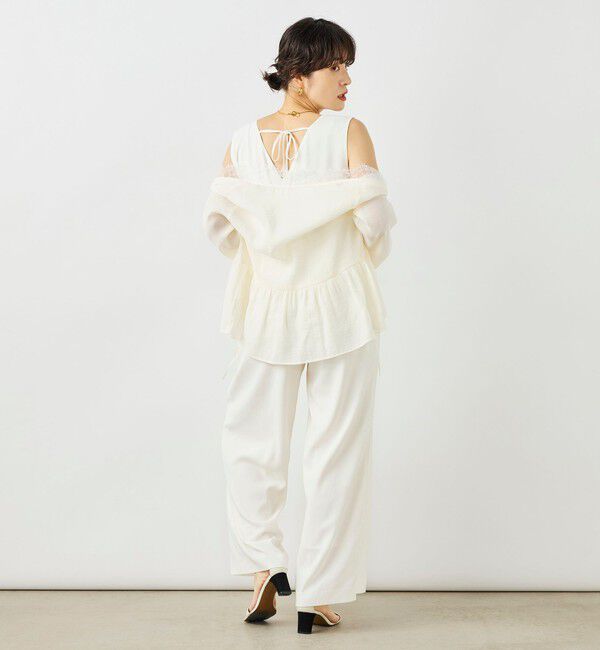 NOLLEY'S sophi「ウォッシャブルバックサテンサロペット」|オールインワン|