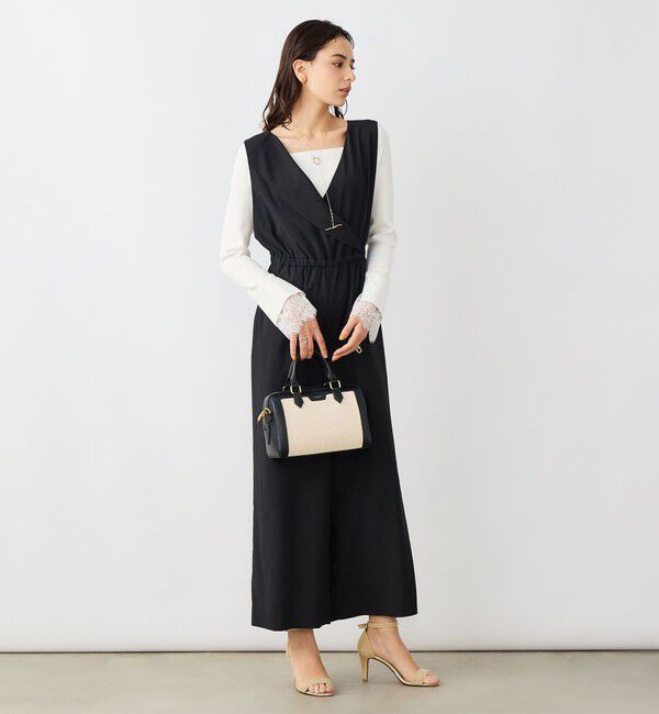 NOLLEY'S sophi「ウォッシャブルバックサテンサロペット」|オールインワン|