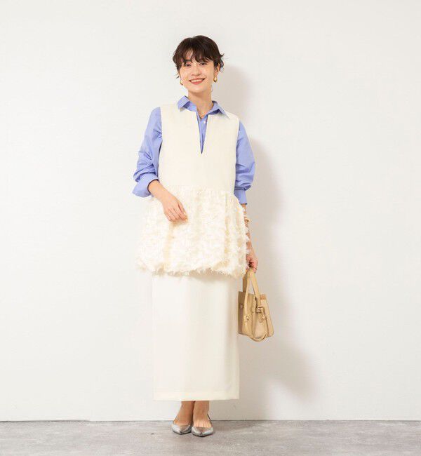 NOLLEY'S sophi「《セットアップ対応》ウォッシャブルバックサテンタイトスカート」|タイト|