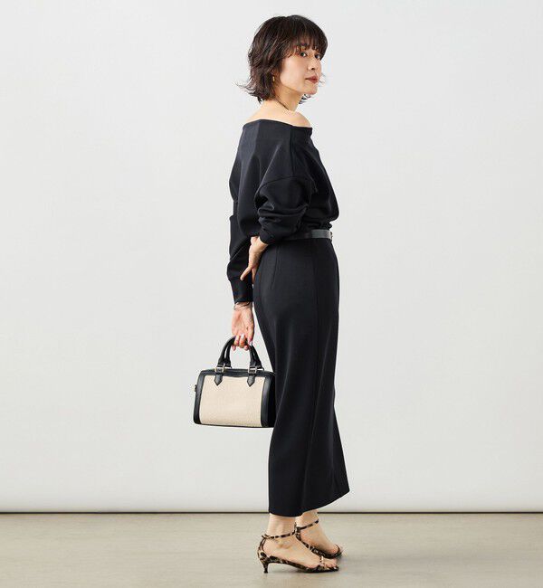 NOLLEY'S sophi「《セットアップ対応》ウォッシャブルボートネックライトダンボールプルオーバー」|Tシャツ・カットソー|