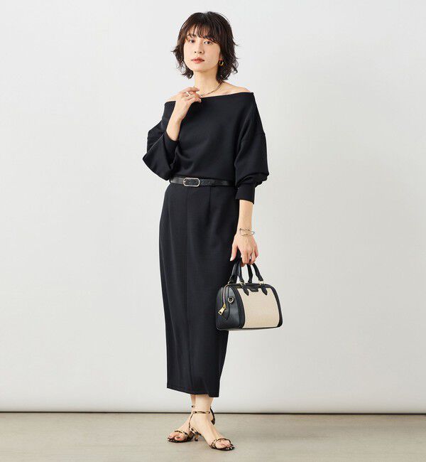 NOLLEY'S sophi「《セットアップ対応》ウォッシャブルボートネックライトダンボールプルオーバー」|Tシャツ・カットソー|