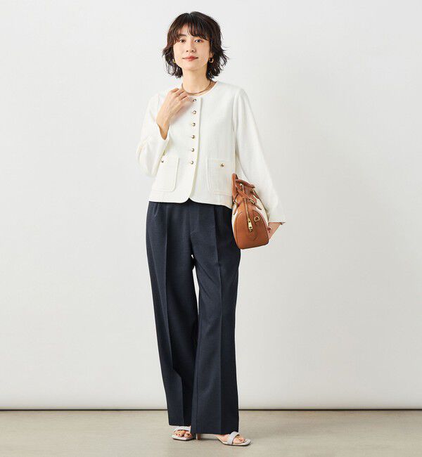 NOLLEY'S sophi「NEW morisachi《セットアップ対応》ウォッシャブルスラブオックスタックワイドパンツ」|その他|