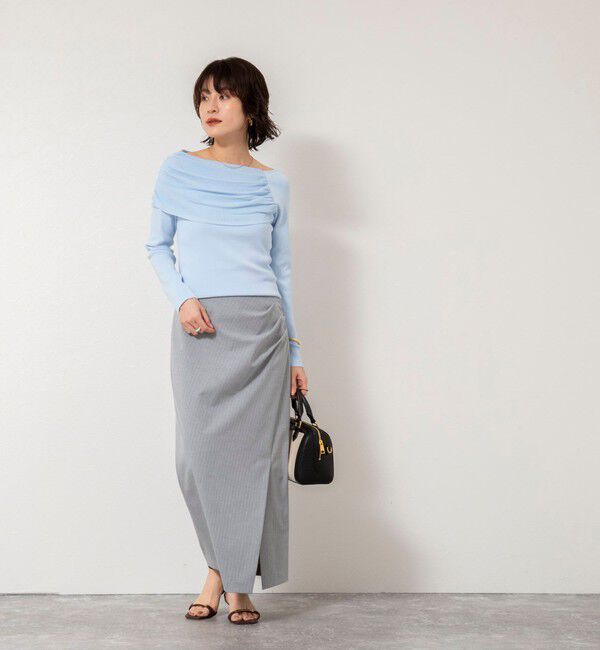 NOLLEY'S sophi「《手洗い可能》イレギュラーネックオフショルプルオーバー」|ニット・セーター|