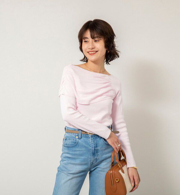 NOLLEY'S sophi「《手洗い可能》イレギュラーネックオフショルプルオーバー」|ニット・セーター|