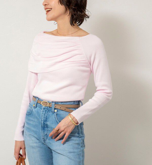 NOLLEY'S sophi「《手洗い可能》イレギュラーネックオフショルプルオーバー」|ニット・セーター|