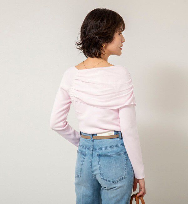 NOLLEY'S sophi「《手洗い可能》イレギュラーネックオフショルプルオーバー」|ニット・セーター|