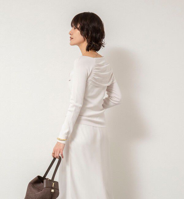 NOLLEY'S sophi「《手洗い可能》イレギュラーネックオフショルプルオーバー」|ニット・セーター|