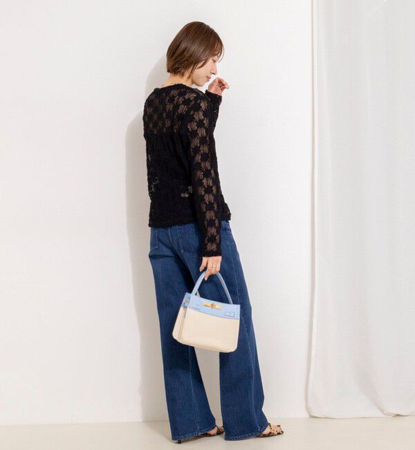 NOLLEY'S「ウォッシャブルレースロンT」|Tシャツ・カットソー|