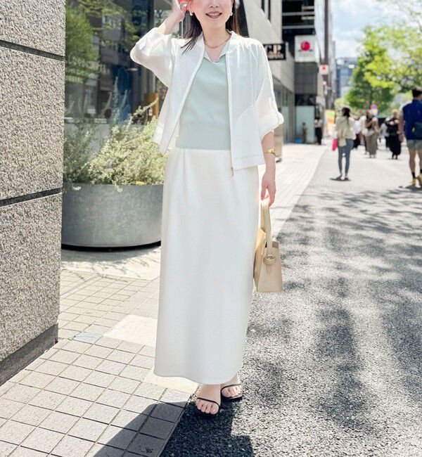 NOLLEY'S sophi「ウォッシャブルカラミメッシュジップアップブルゾン」|ブルゾン・スタジャン|