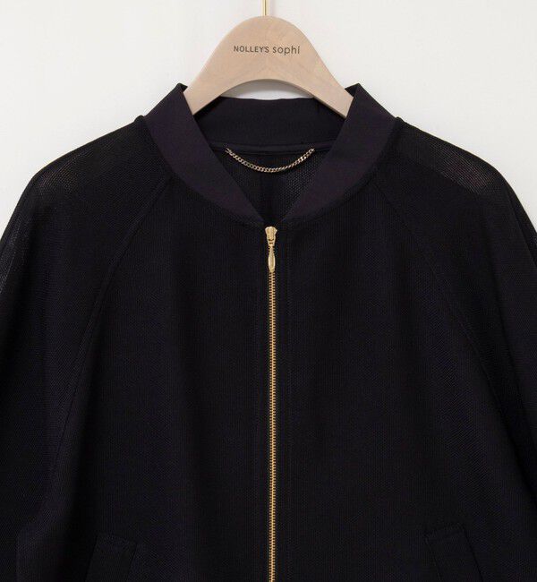 NOLLEY'S sophi「ウォッシャブルカラミメッシュジップアップブルゾン」|ブルゾン・スタジャン|