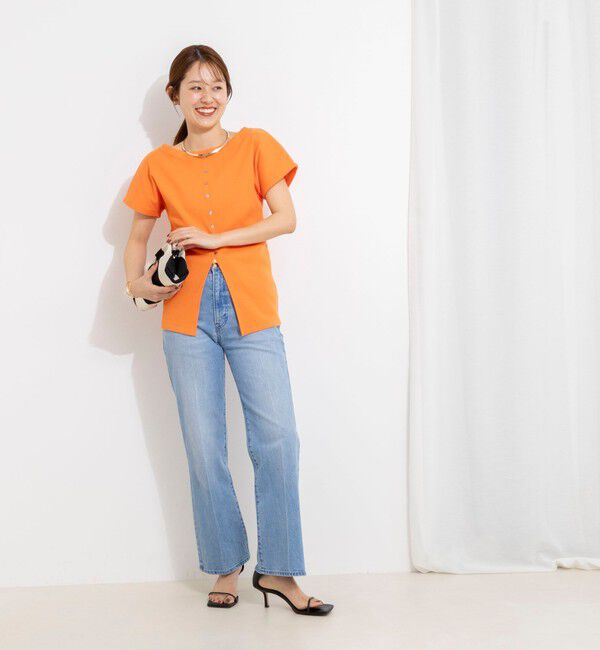 NOLLEY'S「ウォッシャブルスリット2WAYプルオーバー」|Tシャツ・カットソー|